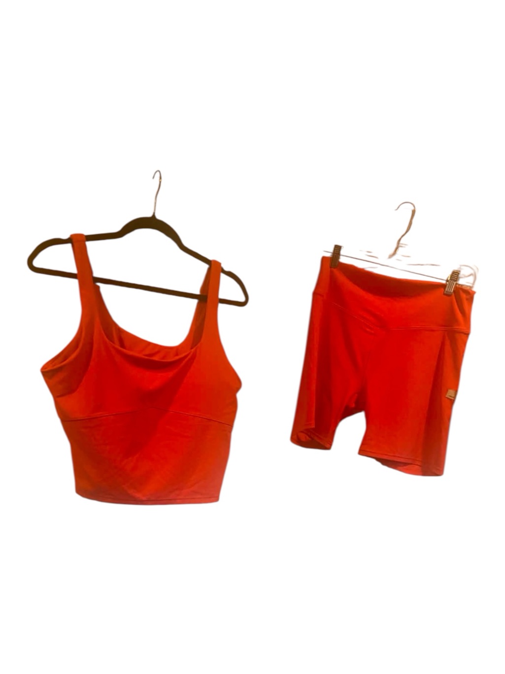 Nwt Vuori All The Form Short And Tank Set Bright Coral Size Xs